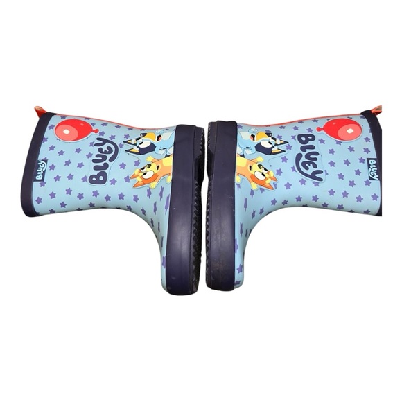 Bluey Bingo Kids Pull-On Rain Boots with Red Balloon Size 7-8 - Picture 5 of 10